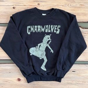 S🅾️LD. Fruit Of The Loom Gnarwolves Rock Band Concert Merch Crewneck